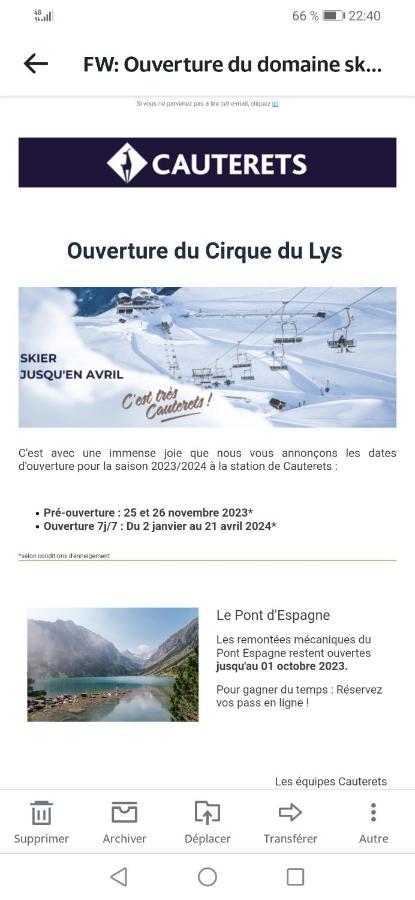 Appartement Parking Gratuit Navette Telecabines Week End Cauterets Buitenkant foto